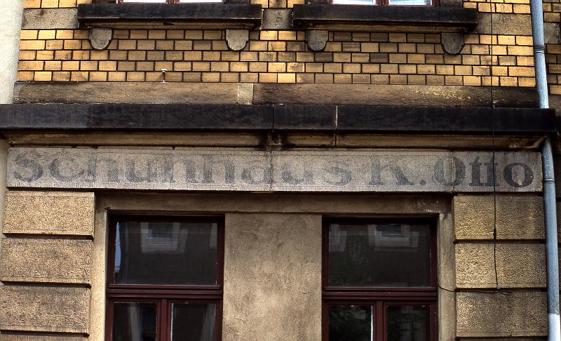 Dresden-Pieschen, Trachenberger Str. 60, 7.7.1996.jpg - Schuhhaus K. Otto